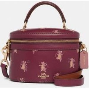 Rare Coach Party Mouse print Trail bag